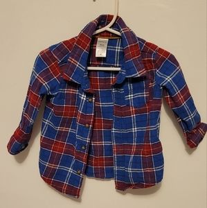 Carter's plaid flannel shirt 9months